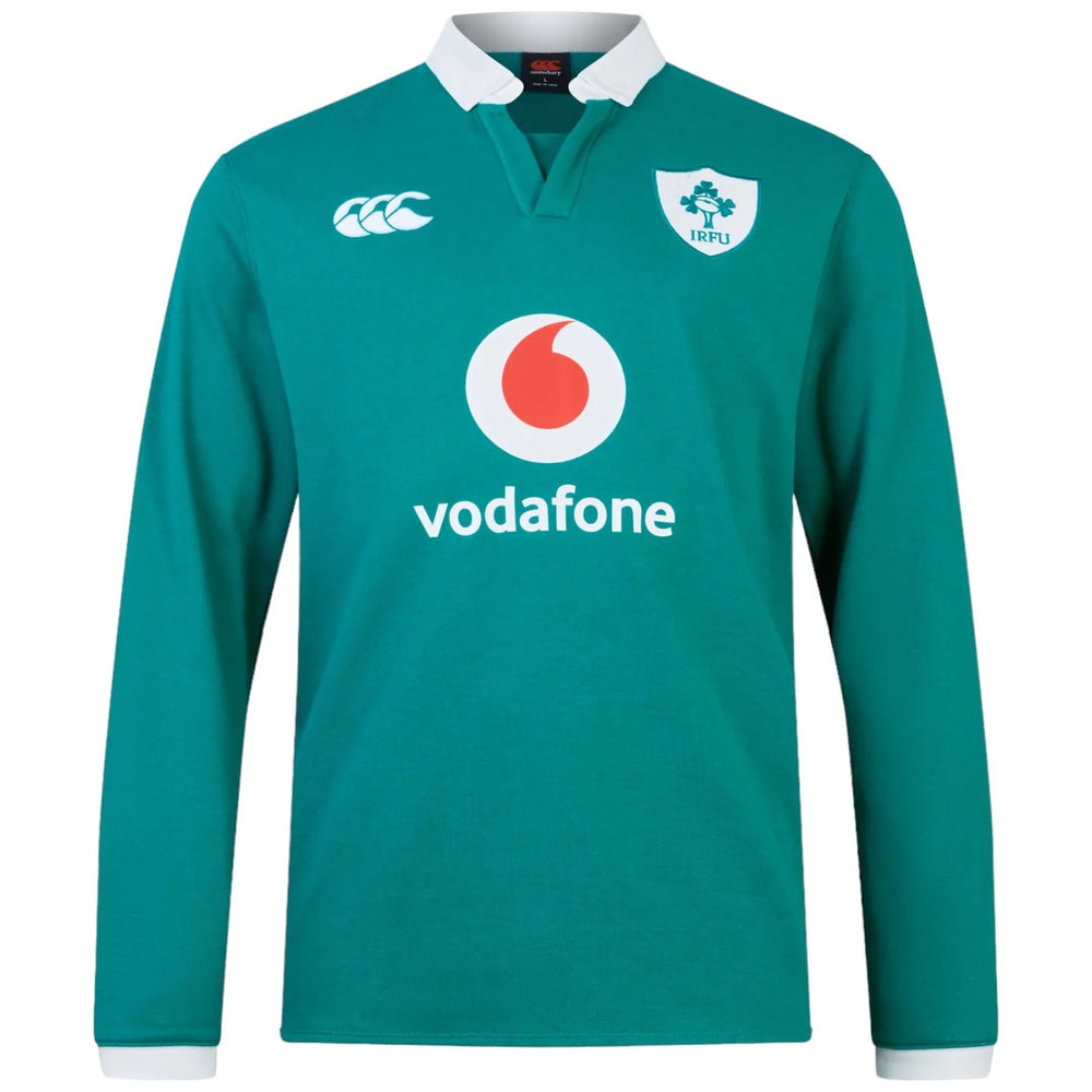 Canterbury Ierland 2025/26 Katoenen Thuisshirt met Lange Mouwen