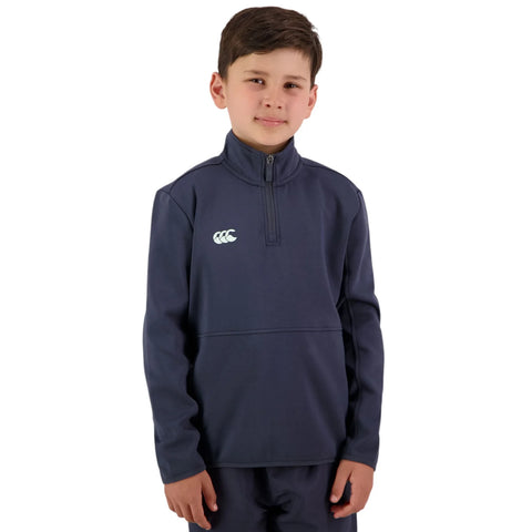 Canterbury Kids Tempo+ 1/4 Zip Training Top Navy