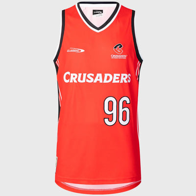 Crusaders Super Rugby Basketbal Jersey Rood 2025