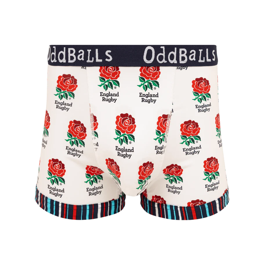 OddBalls England Rugby Union Home Heren Boxer Shorts Katoen