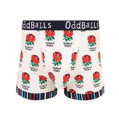 OddBalls England Rugby Union Home Heren Boxer Shorts Katoen