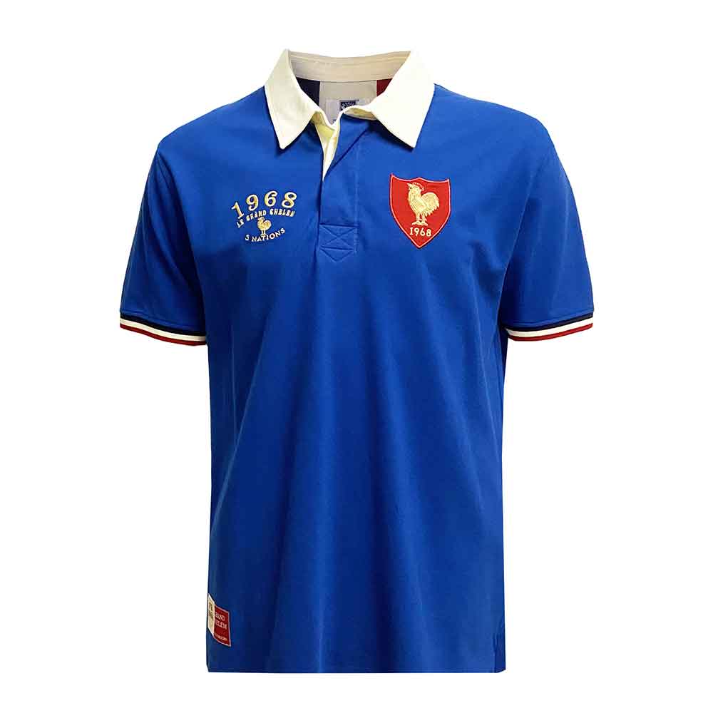 Frankrijk Rugby 1968 Polo Shirt