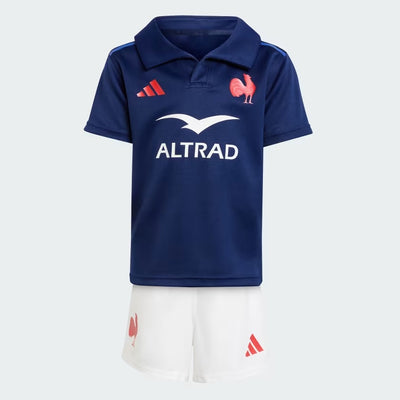 Adidas Frankrijk Rugby Mini-Thuistenue Kids