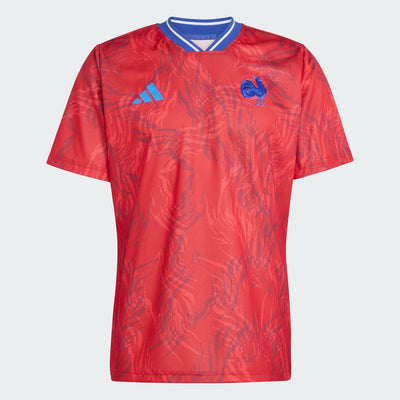 Adidas Frankrijk Rugby Prematch Shirt Heren