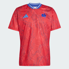 Adidas Frankrijk Rugby Prematch Shirt Heren