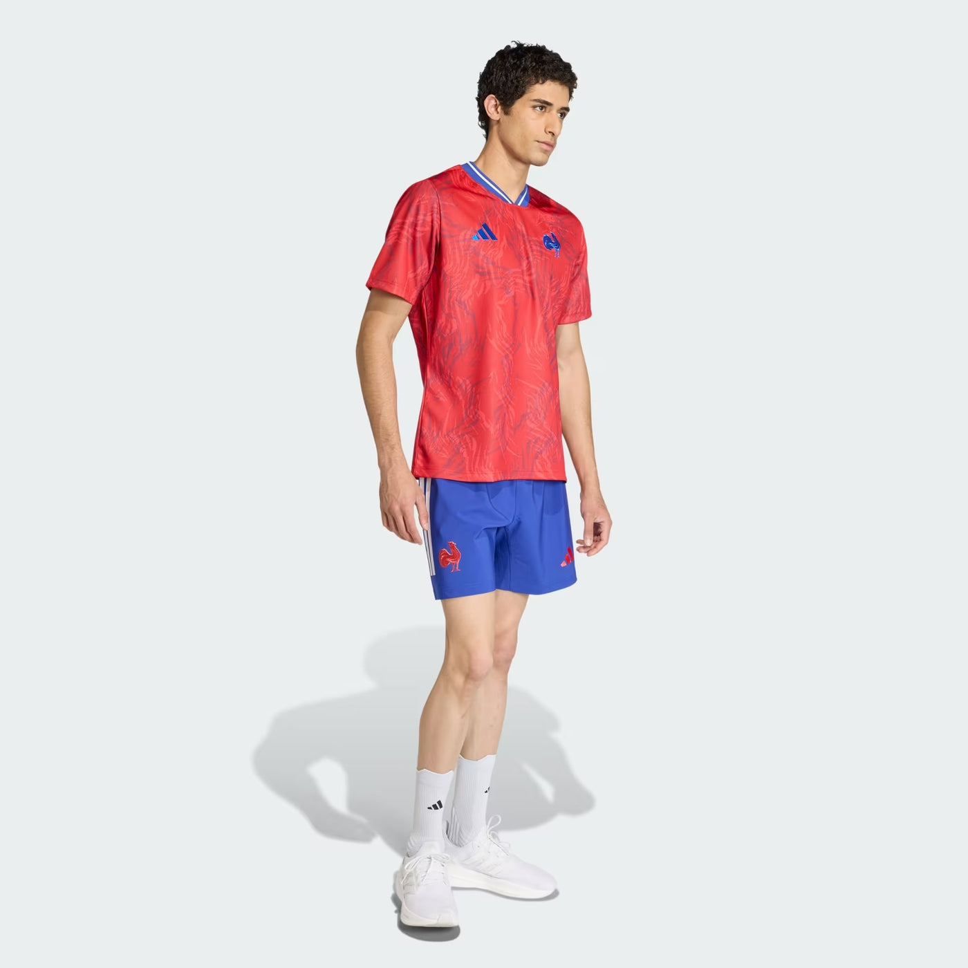 Adidas Frankrijk Rugby Prematch Shirt Heren