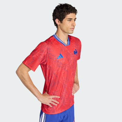Adidas Frankrijk Rugby Prematch Shirt Heren