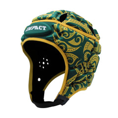 Impact Rugby Tribal Green/Gold Scrumcap