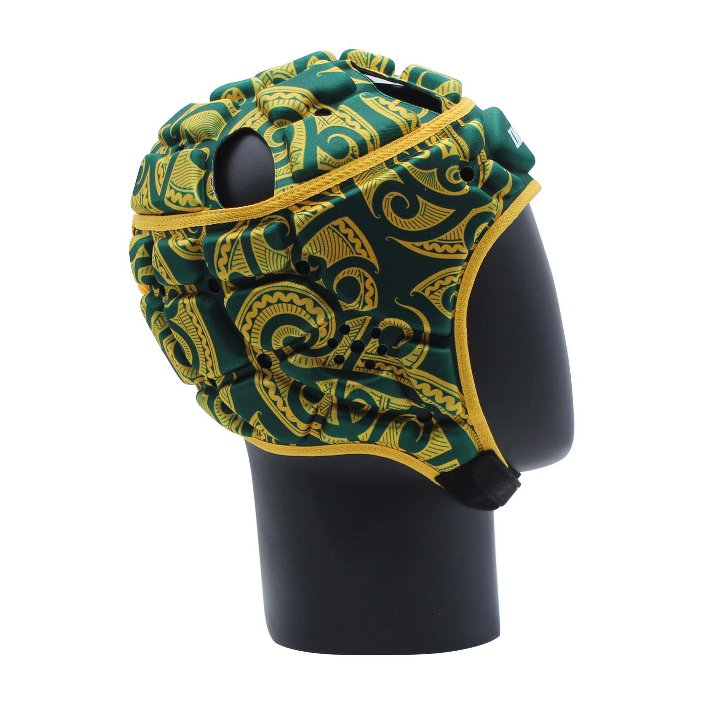 Impact Rugby Tribal Green/Gold Scrum Cap