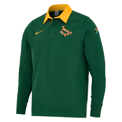 Nike Springboks Heren Longsleeve Rugbyshirt Home Gorge Green