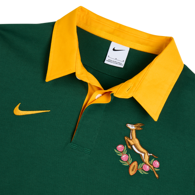 Nike Springboks Heren Longsleeve Rugbyshirt Home Gorge Green