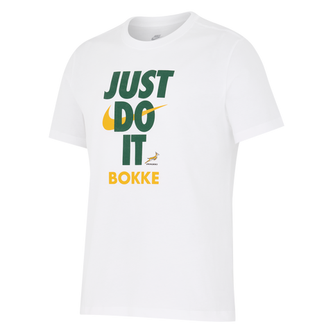 Nike Springboks Heren Just Do It T-Shirt Wit