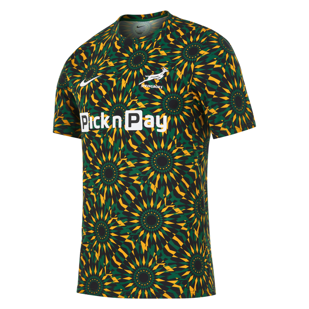 Nike Springboks Heren Pre-Match Rugby Shirt