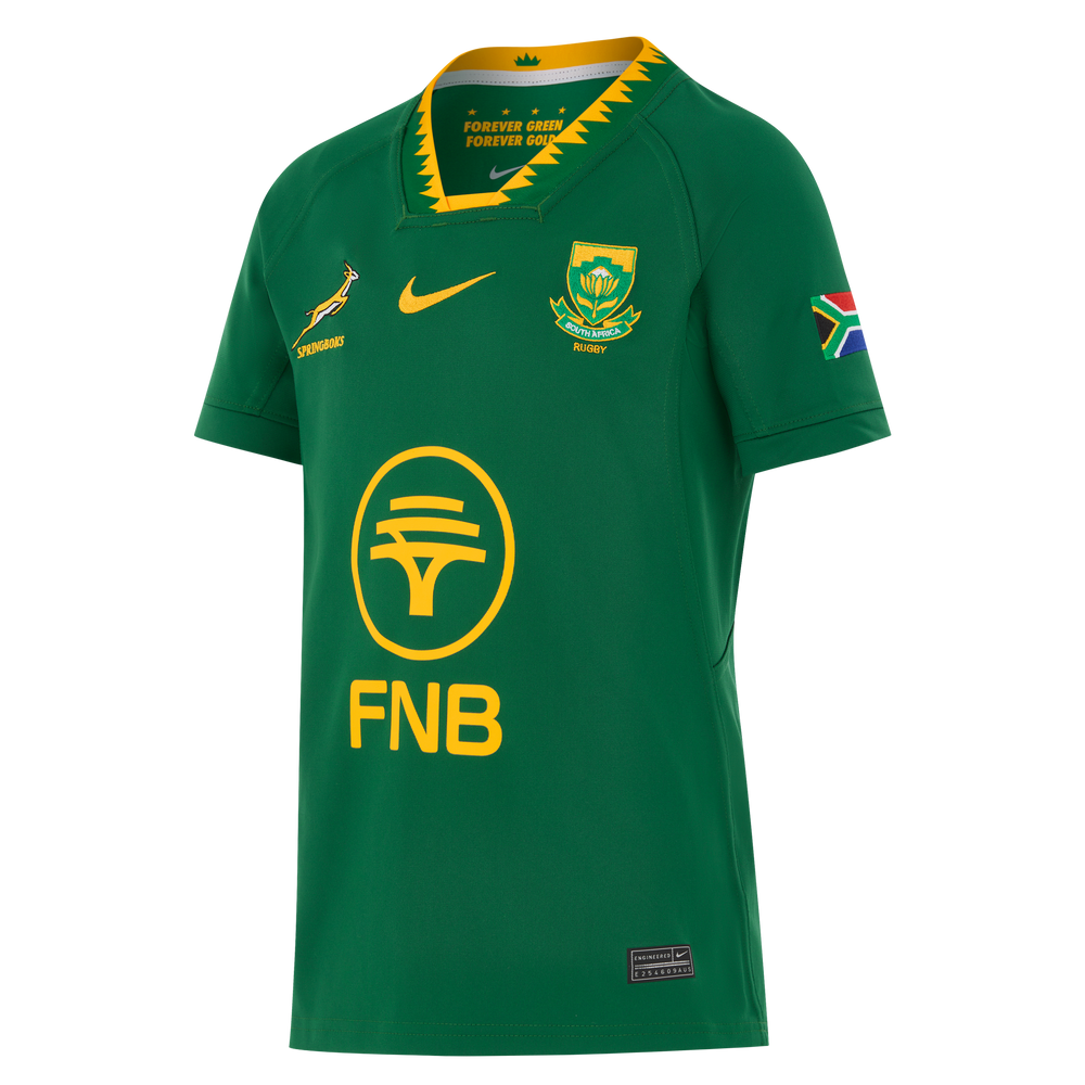 Nike Springboks Kids Stadium Home Rugby Shirt