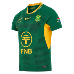 Nike Springboks Heren Match Replica Rugby Shirt Home Great Rivalry
