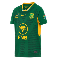 Nike Springboks Kids Stadium Home Rugby Shirt Great Rivalry