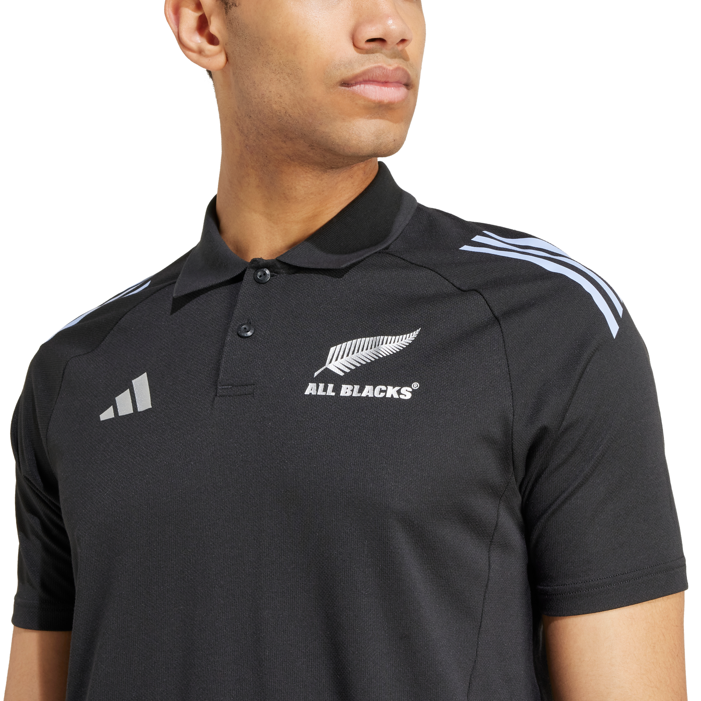 Adidas All Blacks Rugby Polo Heren Blue Spark