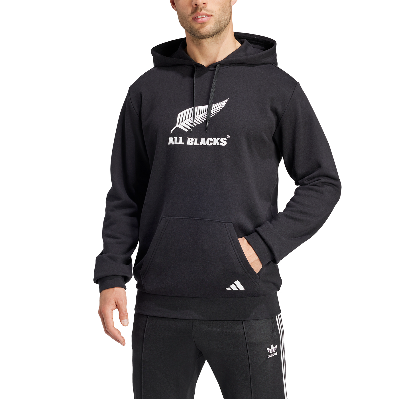 All Blacks Logo Hoodie Zwart Heren