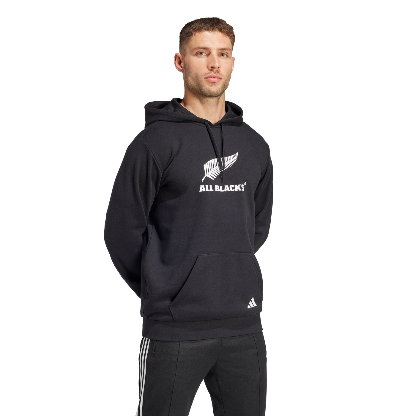 All Blacks Logo Hoodie Zwart Heren