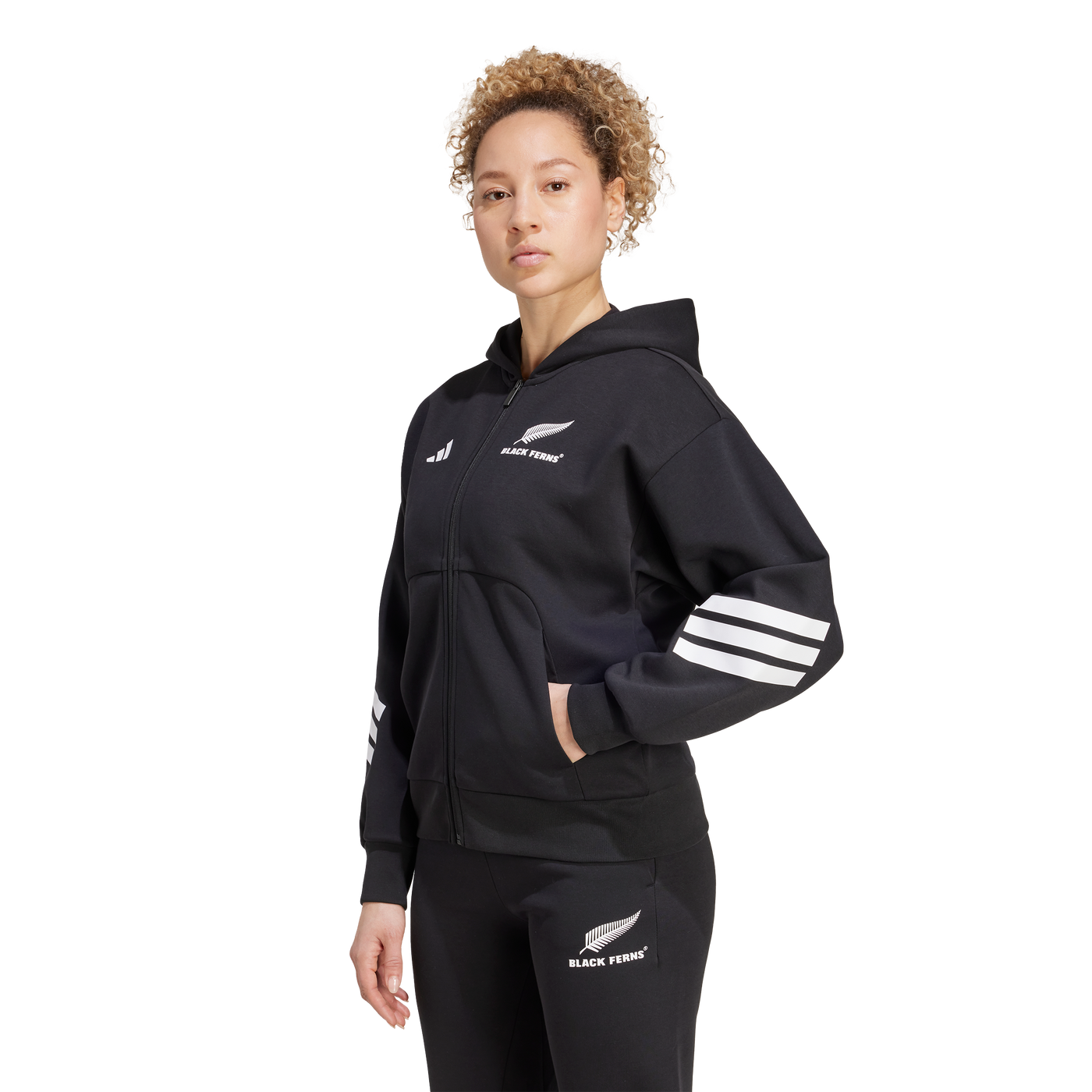 adidas Black Ferns FI 3S Hoodie Zwart Dames