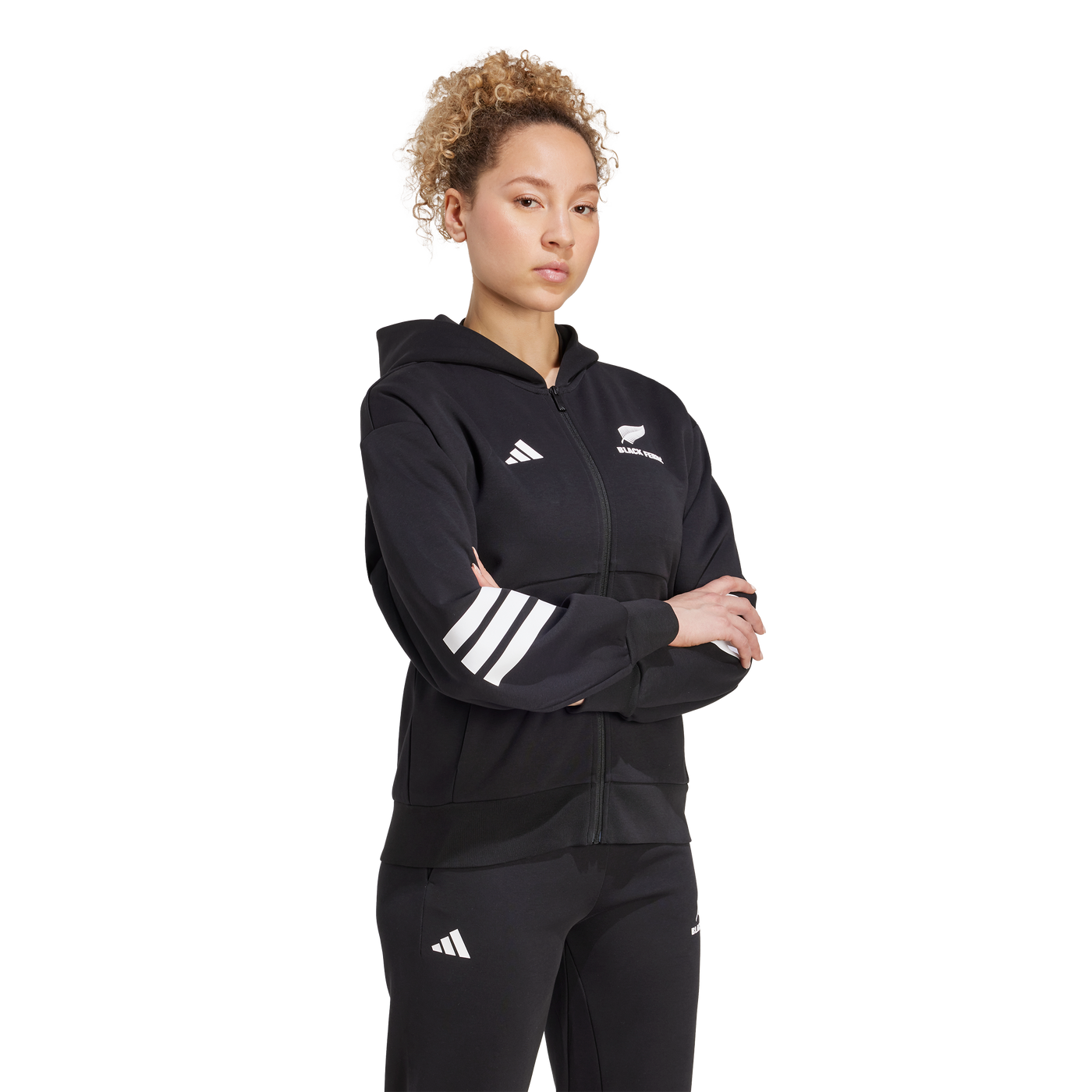 adidas Black Ferns FI 3S Hoodie Zwart Dames