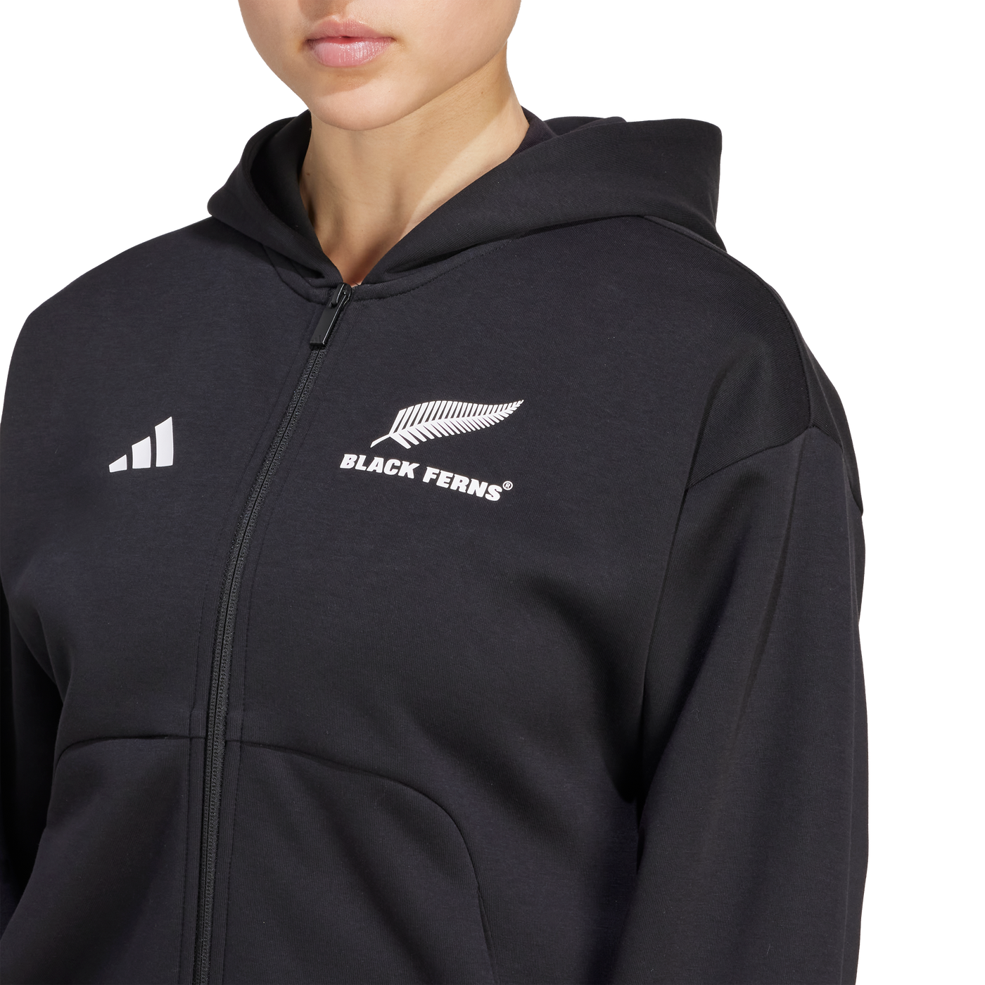 adidas Black Ferns FI 3S Hoodie Zwart Dames
