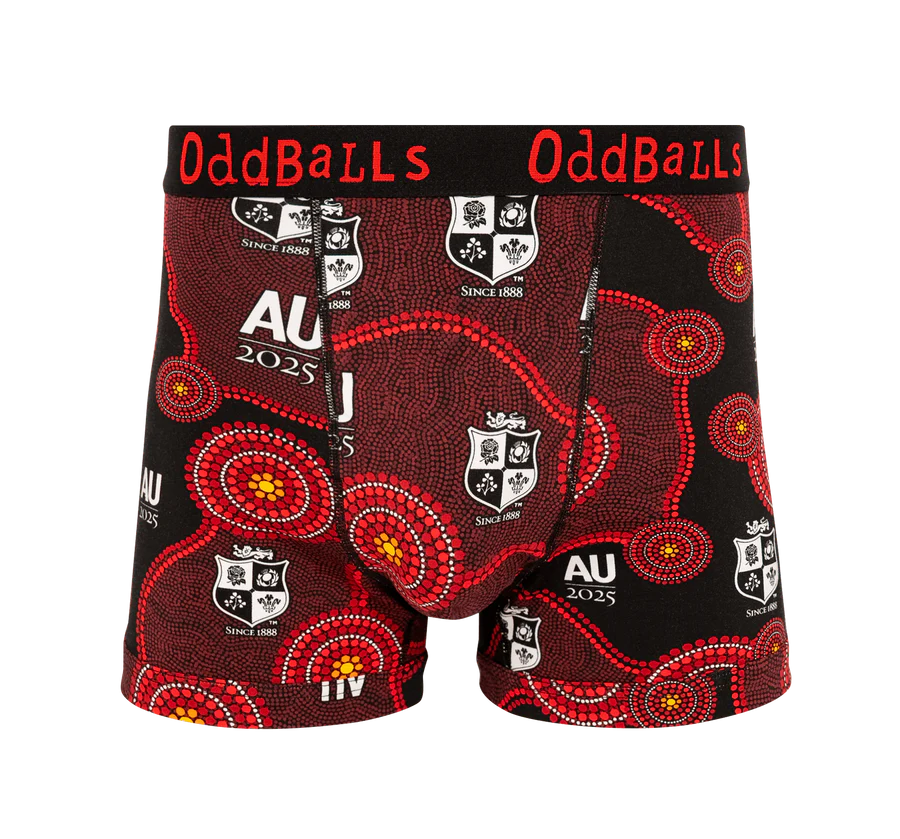 OddBalls British & Irish Lions AU Tour 2025 Heren Boxer Shorts Katoen