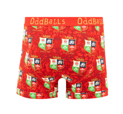 OddBalls British & Irish Lions Australia Heren Boxer Shorts Katoen