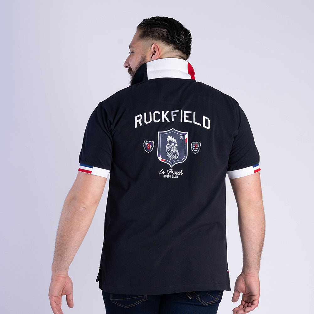 Ruckfield French Rugby Club Navy Short Sleeve Polo