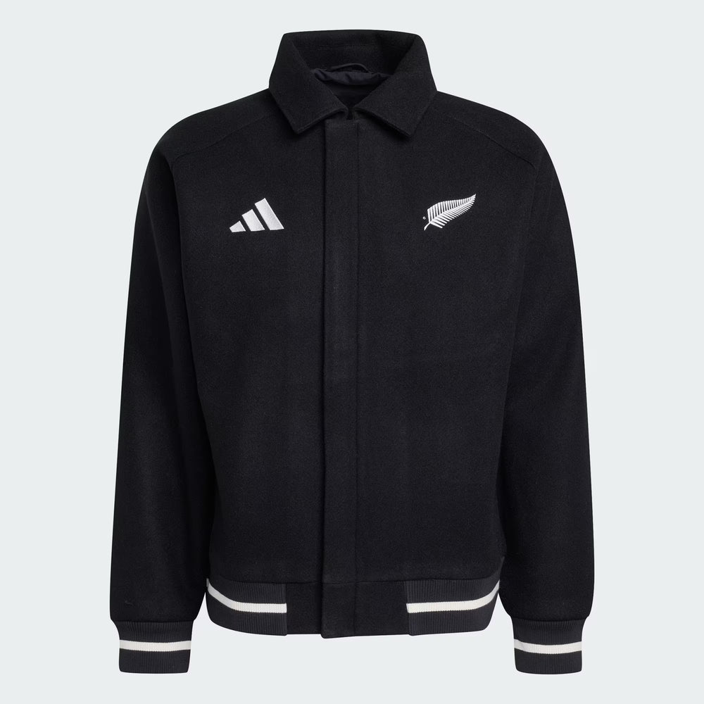 Adidas Nieuw-Zeeland Rugby Leisurewear Jas Zwart