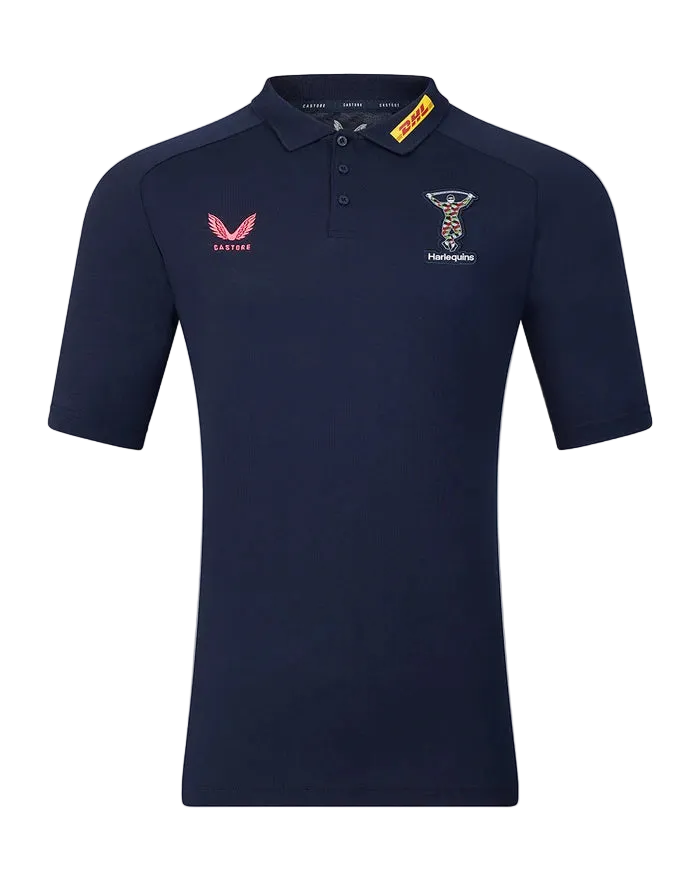 Castore Harlequins Travel Polo Heren
