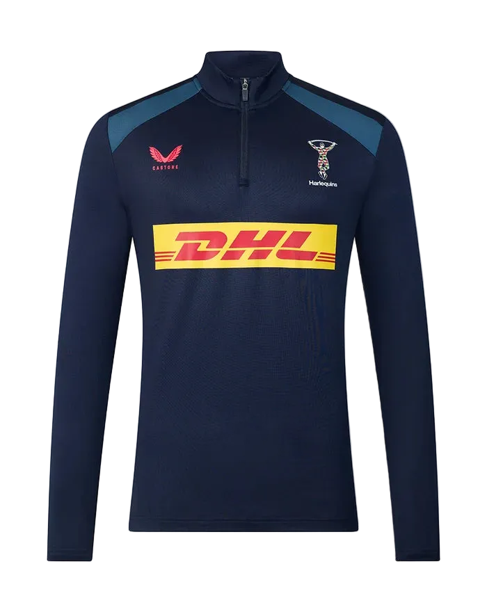 Castore Harlequins Training 1/4 Zip Top Heren