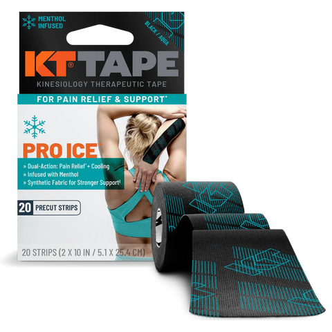 KT Tape Pro Ice Voorgesneden (5 x 25 cm) – 20 stuks