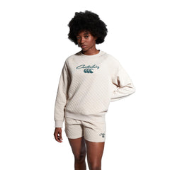 Women's Scene-Set Crew Sweater Beige