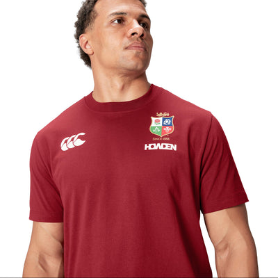 Canterbury British & Irish Lions Heren Katoenen T-shirt Rood