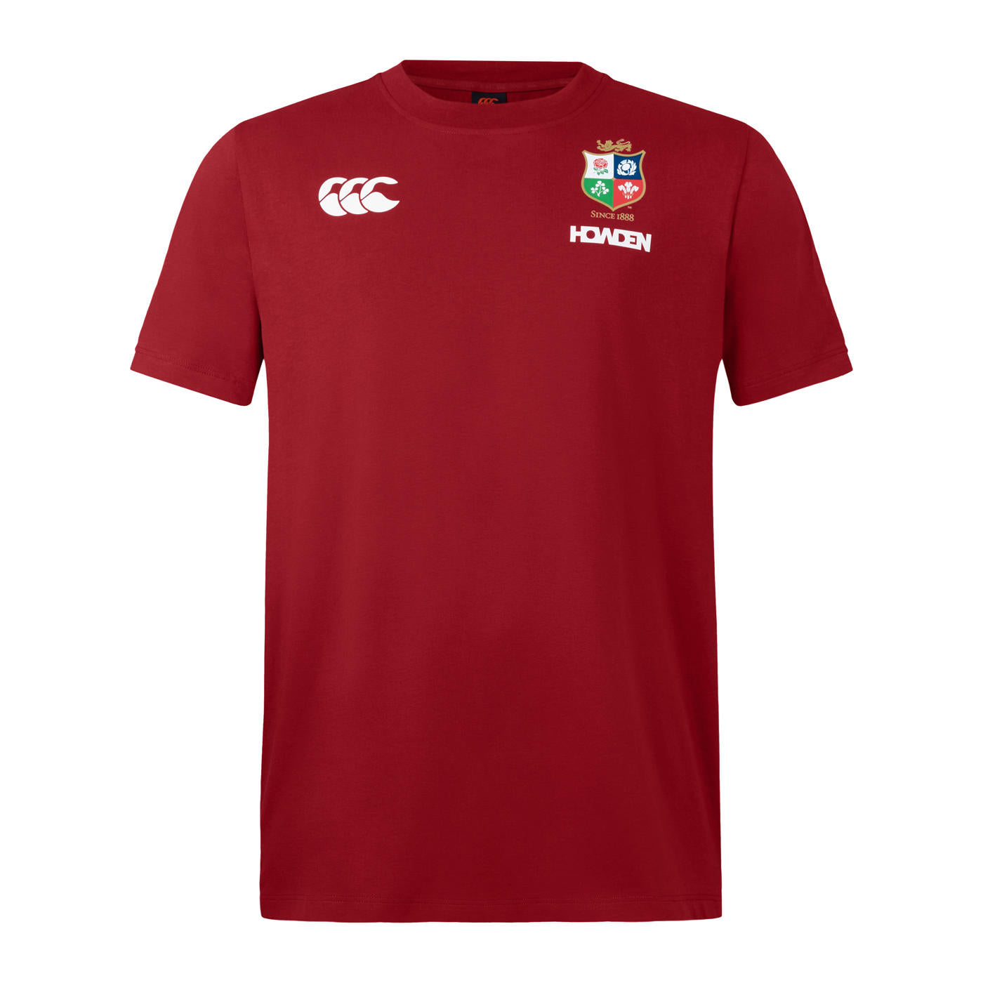 Canterbury British & Irish Lions Heren Katoenen T-shirt Rood