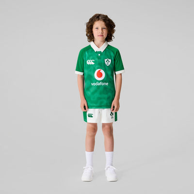 Canterbury Ierland IRFU Rugby Kids Home Pro Shirt 2025/26 (verkrijgbaar vanaf 31-10)