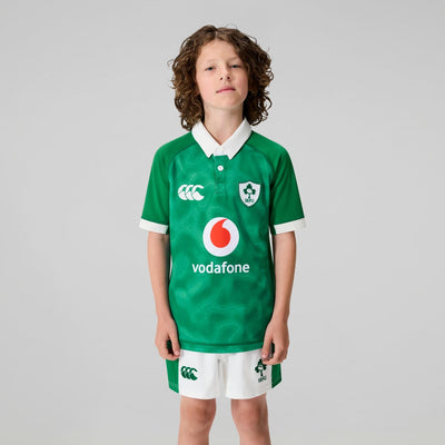 Canterbury Ierland IRFU Rugby Kids Home Pro Shirt 2025/26 (verkrijgbaar vanaf 31-10)