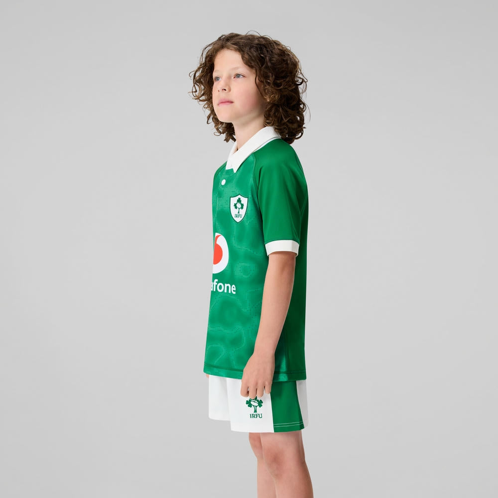 Canterbury Ierland IRFU Rugby Kids Home Pro Shirt 2025/26 (verkrijgbaar vanaf 31-10)