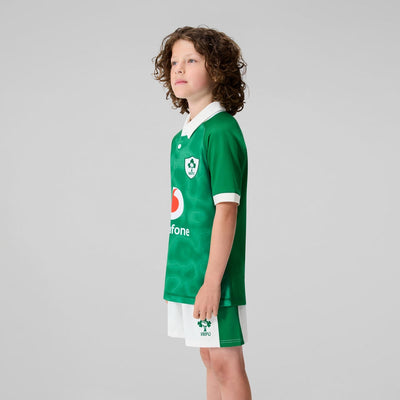 Canterbury Ierland IRFU Rugby Kids Home Pro Shirt 2025/26 (verkrijgbaar vanaf 31-10)