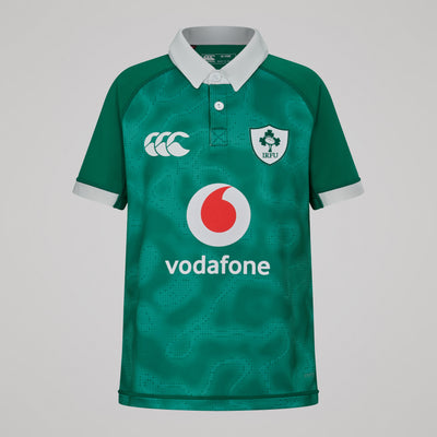 Canterbury Ierland IRFU Rugby Kids Home Pro Shirt 2025/26 (verkrijgbaar vanaf 31-10)