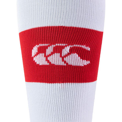 Canterbury Team Hooped Socks Rood/wit Senior