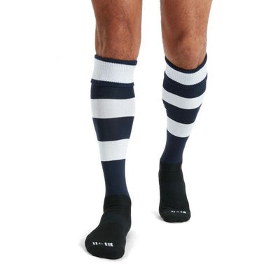 Canterbury Team Hooped Socks Navy/wit Junior