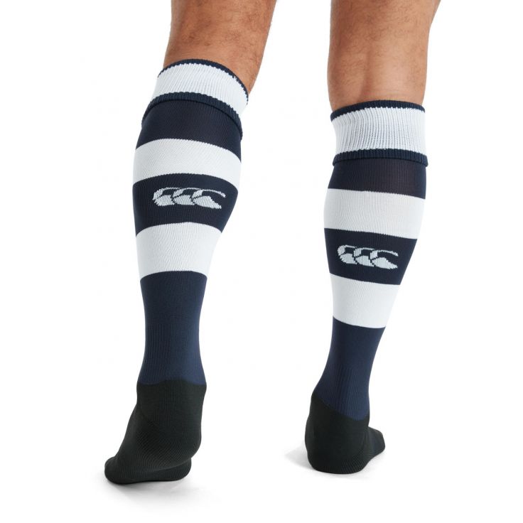 Canterbury Team Hooped Socks Navy/wit Junior