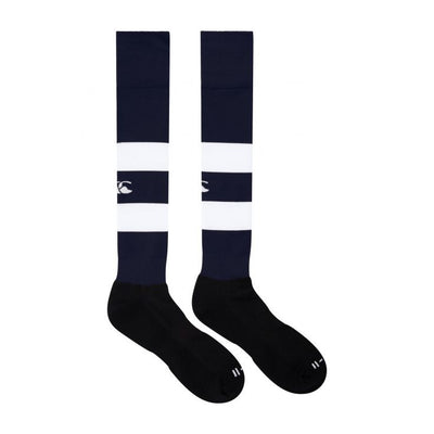 Canterbury Team Hooped Socks Navy/wit Junior