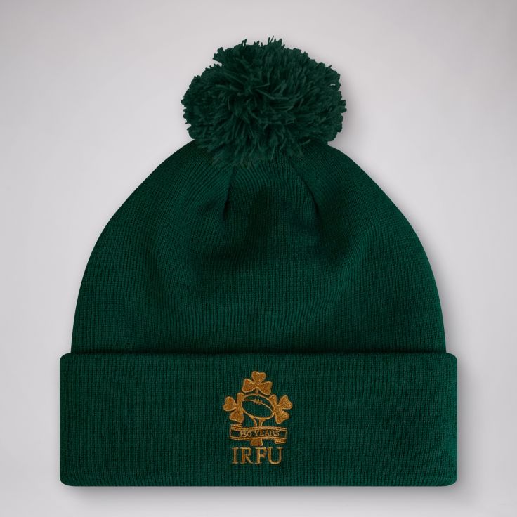 Unisex IRFU 150th Anniversary Bobble Hat Groen