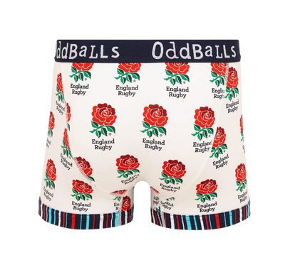 OddBalls England Rugby Union Home Heren Boxer Shorts Katoen