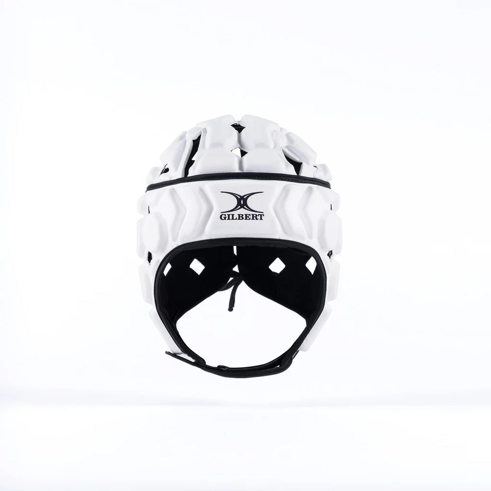 Gilbert Octane Scrumcap White/Black Senior