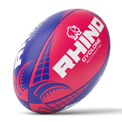 Rhino Cyclone Rugbybal Blauw/roze Maat 5