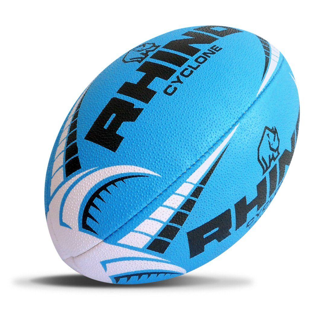 Cyclone Rugby Ball Light Blue Size 5
